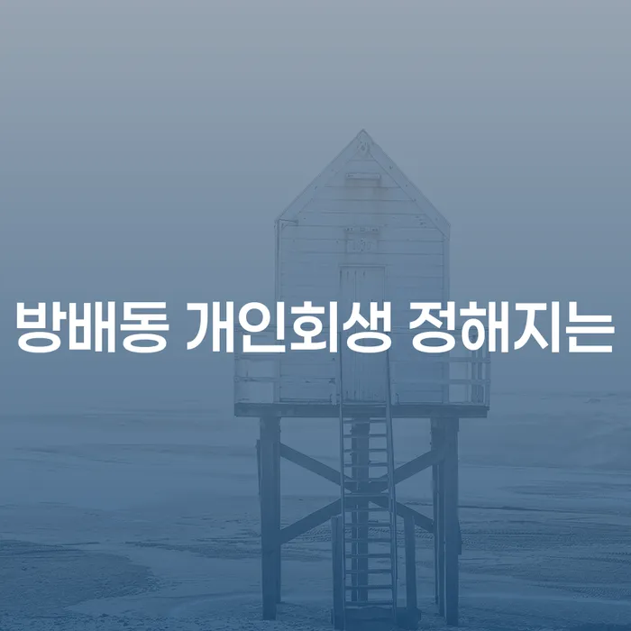방배동 개인회생 정해지는