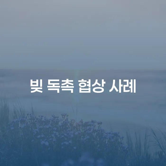 빚 독촉 협상 사례를 통해 개인회생과 파산의 길을 찾는 방법은?