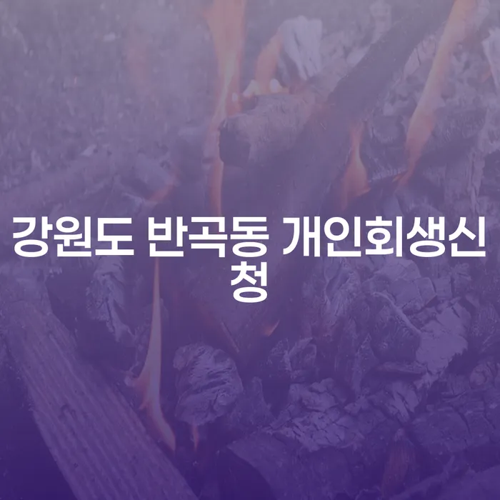 강원도 반곡동 개인회생신청: 개인회생과 개인파산의 차이점은 무엇일까요?