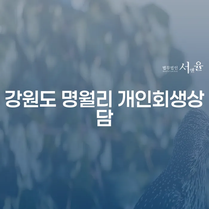 강원도 명월리 개인회생상담, 지금이 바로 결단의 순간인가?