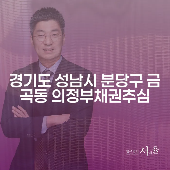 경기도 성남시 분당구 금곡동, 의정부 채권추심 해결 방법은 무엇일까요?
